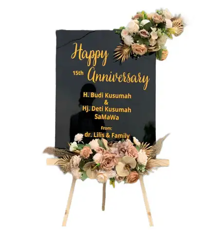 Papan Bunga Akrilik Lempong